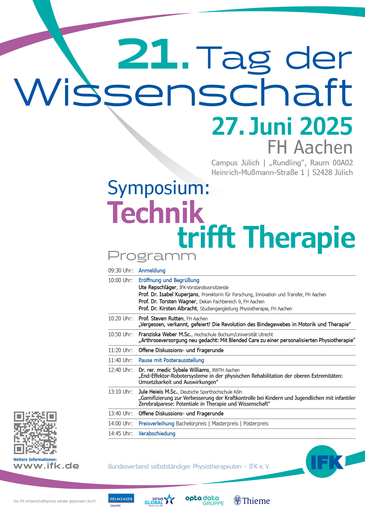 Programmplakat IFK-Tag der Wissenschaft 2025